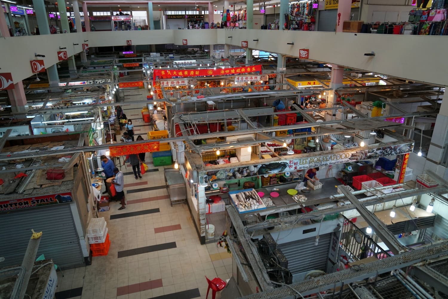 Tekka Center Wet Market Singapur