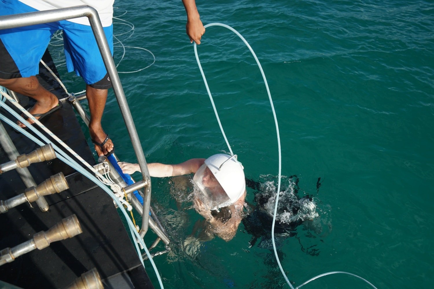 Helmet Diving auf Boracay