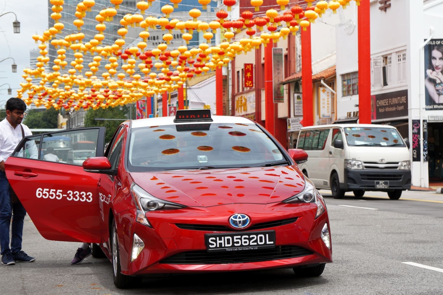 Singapur Chinatown Taxi