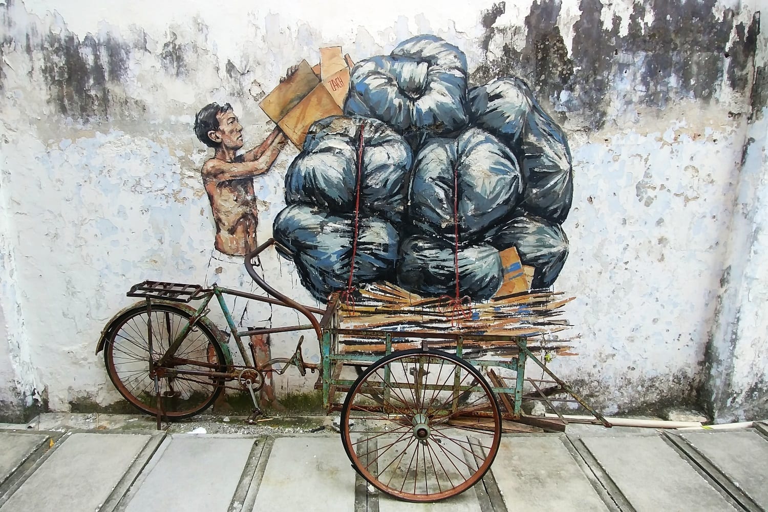 Ipoh Street Art Trishaw