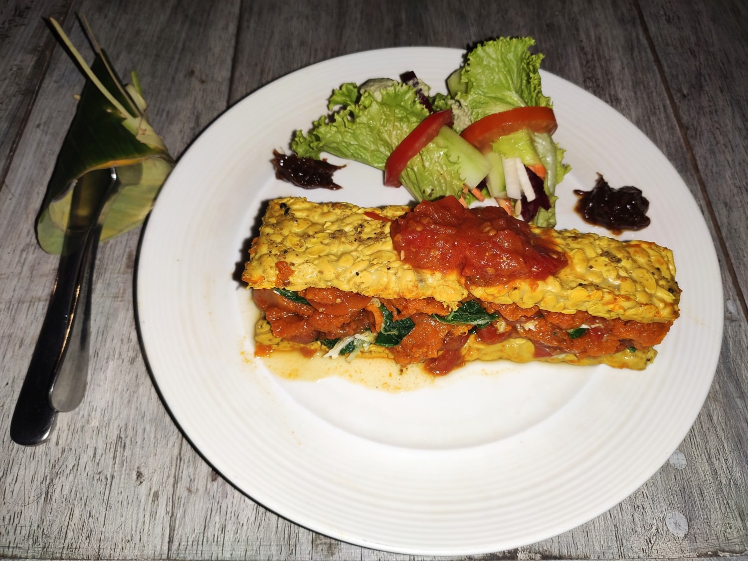 Tempeh Lasagne Fussy Bird Ubud