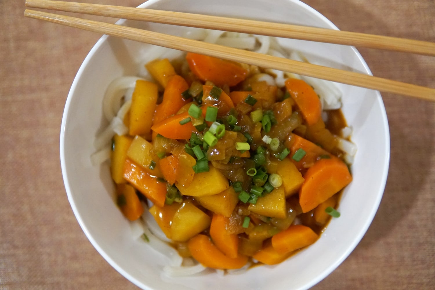 Curry Udon Serviervorschlag