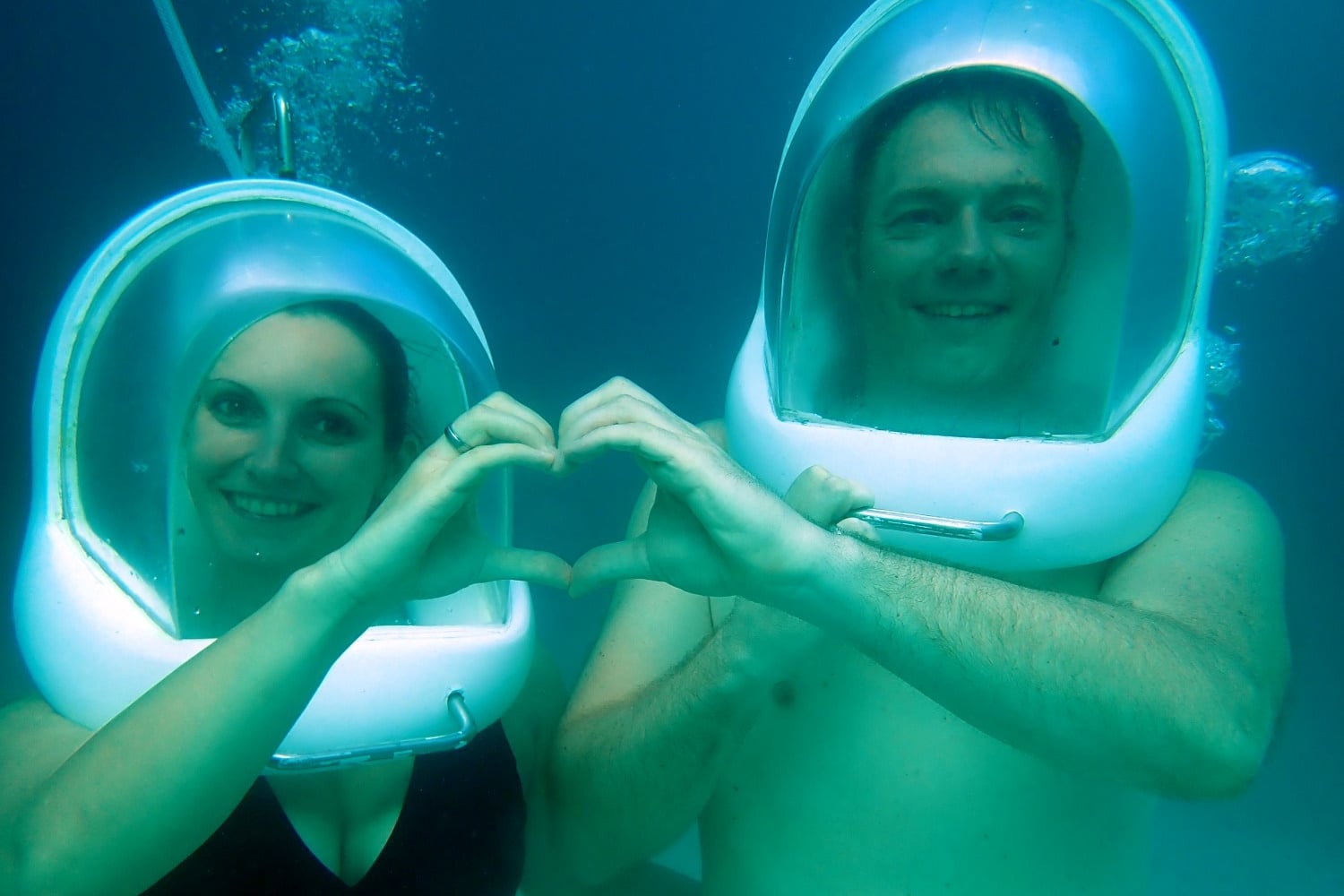 Boracay Helmet Diving Heart