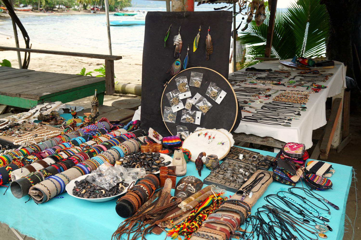 Stand mit Schmuck in Costa Rica